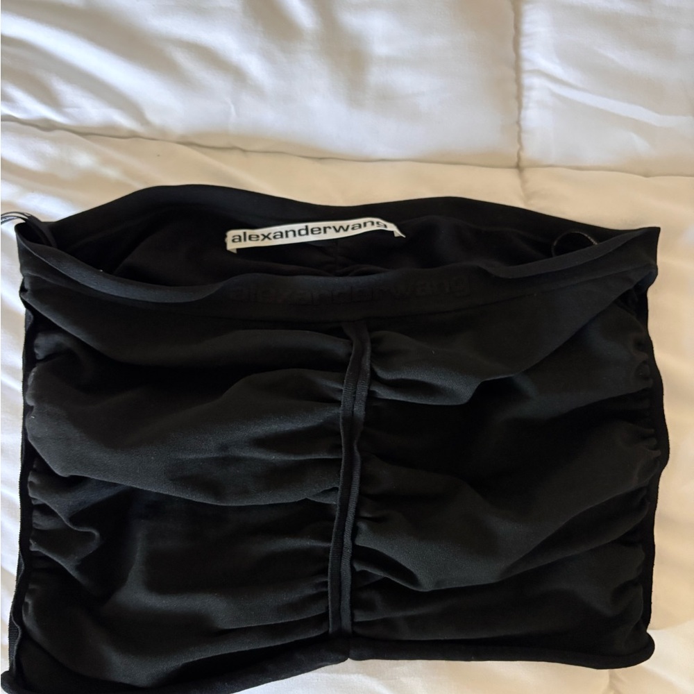 Alexander Wang Black Ruched top